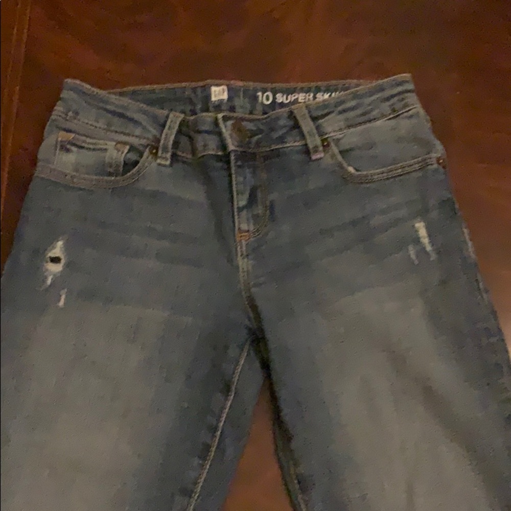 Gap girls size 10 super skinny jeans